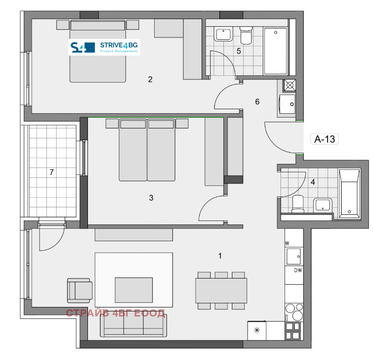 Продава 3-СТАЕН, гр. София, Манастирски ливади, снимка 6 - Апартаменти - 51977608