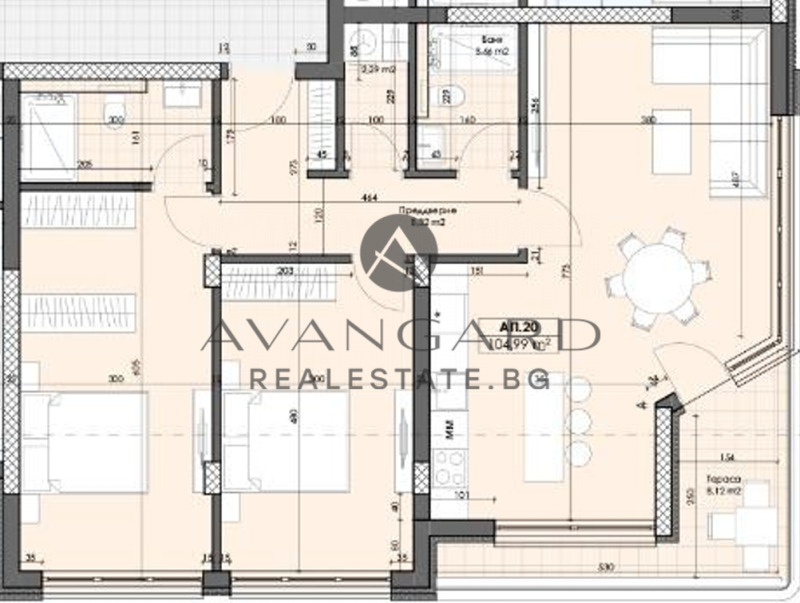 Продава 3-СТАЕН, с. Марково, област Пловдив, снимка 2 - Апартаменти - 53455916