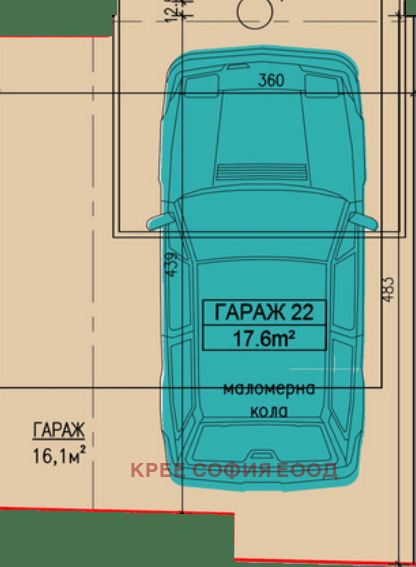 Продава ГАРАЖ, ПАРКОМЯСТО, гр. София, Лозенец, снимка 1 - Гаражи и паркоместа - 47850208