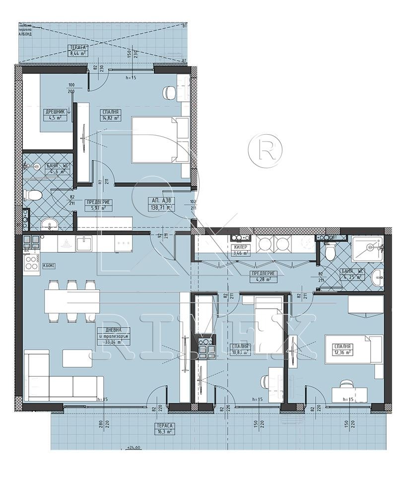 Продава 4-СТАЕН, гр. Пловдив, Христо Смирненски, снимка 6 - Апартаменти - 54690908