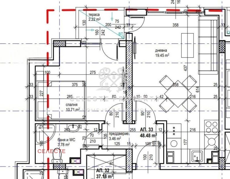 Продава 2-СТАЕН, гр. София, област София-град, снимка 2 - Aпартаменти - 48626029