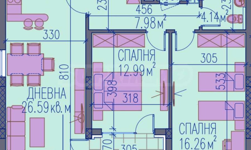 Продава 3-СТАЕН, гр. Пловдив, Каменица 2, снимка 6 - Апартаменти - 52754238