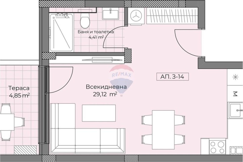 Na prodej  Studio Plovdiv , Ostromila , 45 m2 | 49685062