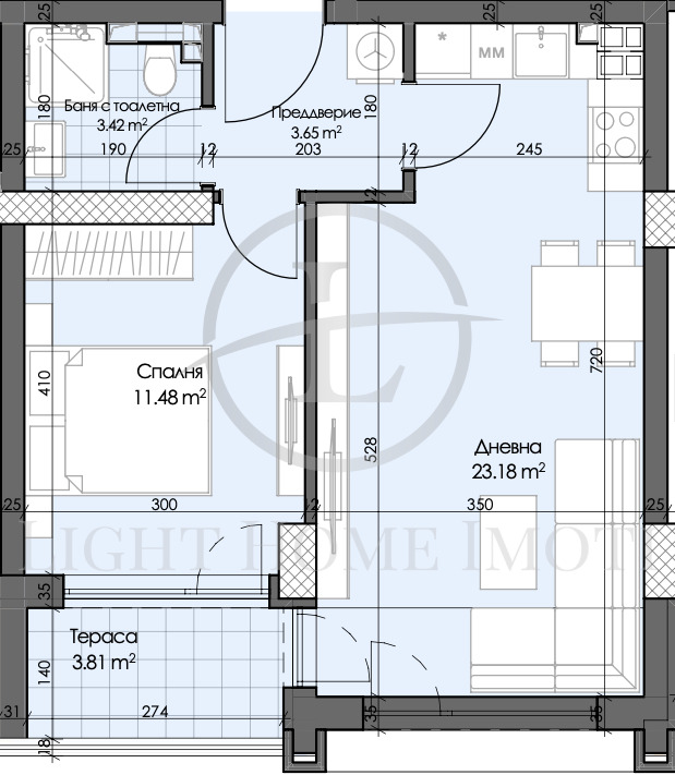 Продава 2-СТАЕН, гр. Пловдив, Гагарин, снимка 6 - Aпартаменти - 49300588