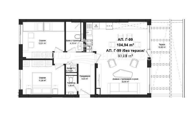 Продава 3-СТАЕН, гр. Пловдив, Гагарин, снимка 5 - Aпартаменти - 48865167