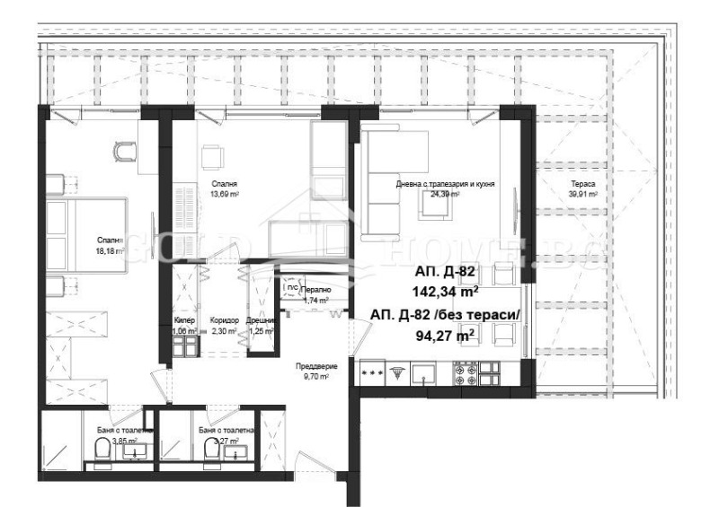 Продава 3-СТАЕН, гр. Пловдив, Гагарин, снимка 10 - Aпартаменти - 48865167