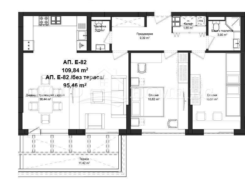 Продава 3-СТАЕН, гр. Пловдив, Гагарин, снимка 6 - Aпартаменти - 48865167