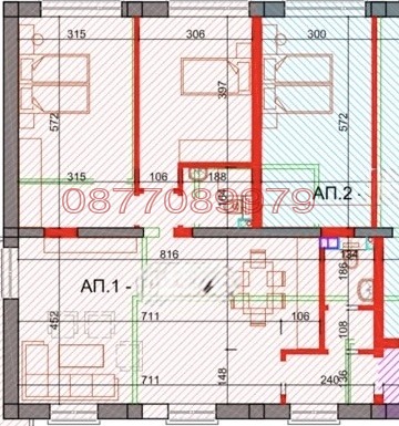 Продава 3-СТАЕН, гр. Перник, Изток, снимка 2 - Апартаменти - 56464135