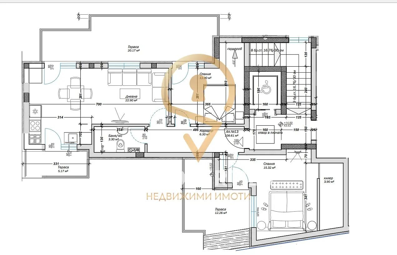 Продава 3-СТАЕН, гр. Варна, Погреби, снимка 2 - Апартаменти - 54133186