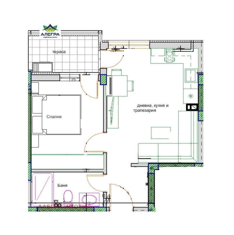 En venta  1 dormitorio Pazardzhik , Tsentar , 50 metros cuadrados | 73840151
