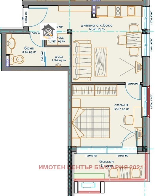 Продава 2-СТАЕН, гр. София, Витоша, снимка 2 - Апартаменти - 56534333