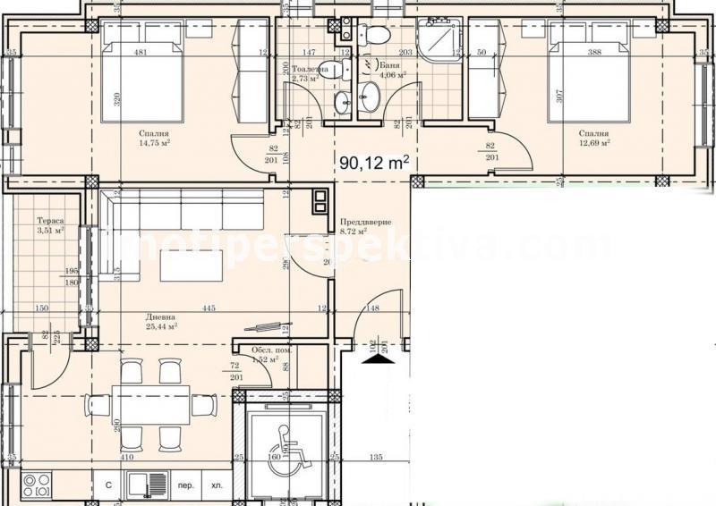 Продава 3-СТАЕН, гр. Пловдив, Христо Смирненски, снимка 2 - Aпартаменти - 49074113