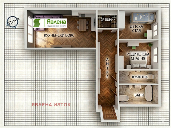 Продава 3-СТАЕН, гр. София, Борово, снимка 11 - Апартаменти - 53981384