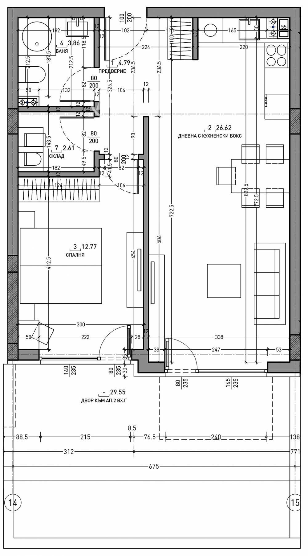 Продава 2-СТАЕН, гр. София, Малинова долина, снимка 4 - Апартаменти - 55457242