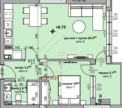 Продава 2-СТАЕН, гр. Стара Загора, Аязмото, снимка 2 - Aпартаменти - 48301548