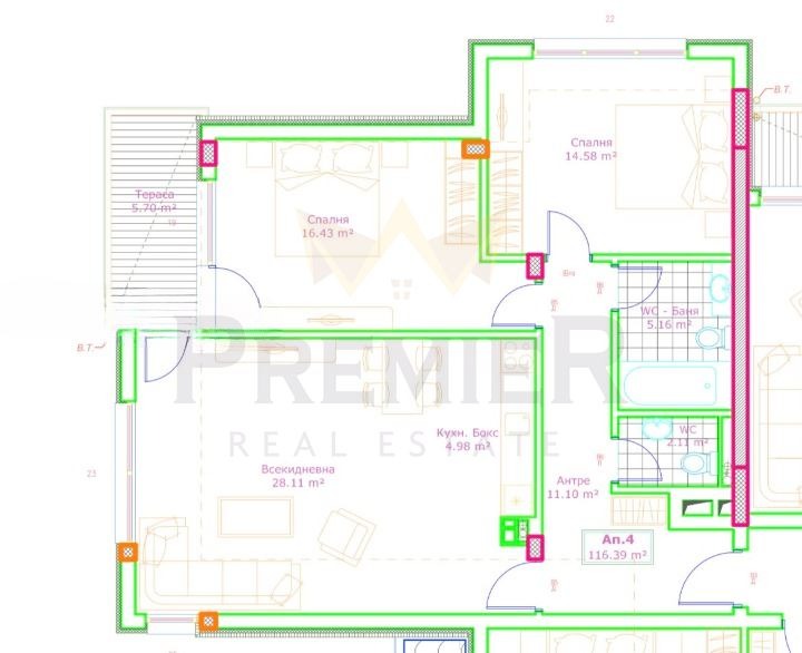 Продава 3-СТАЕН, гр. София, Бояна, снимка 14 - Aпартаменти - 49505393