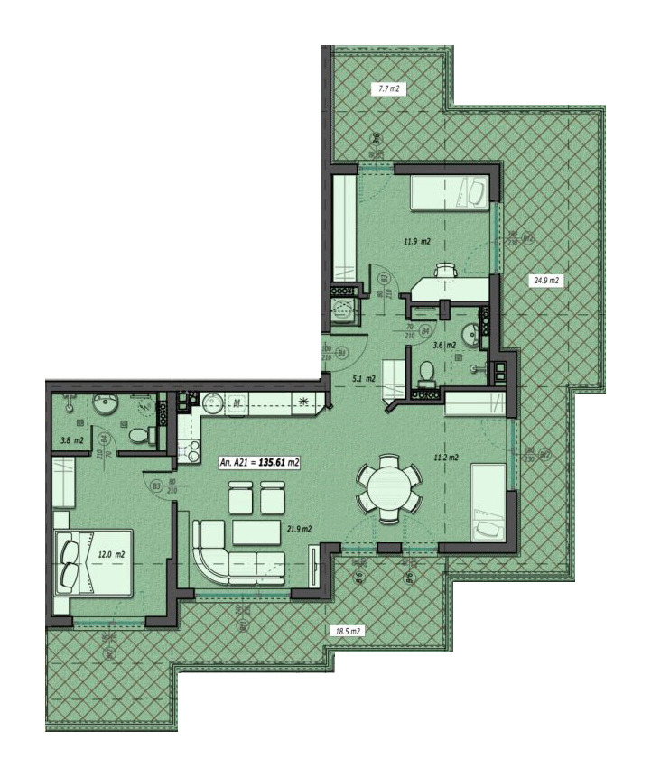 Продава 3-СТАЕН, гр. София, Малинова долина, снимка 2 - Апартаменти - 54146215