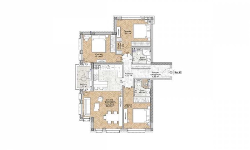 Продава 4-СТАЕН, гр. София, Люлин 8, снимка 2 - Апартаменти - 53511954