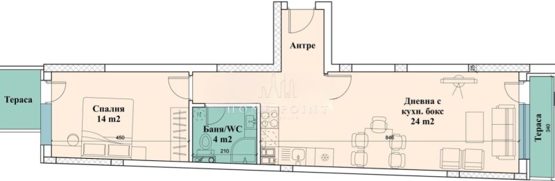 For Sale  1 bedroom Plovdiv , Hristo Smirnenski , 81 sq.m | 76061159 - image [2]