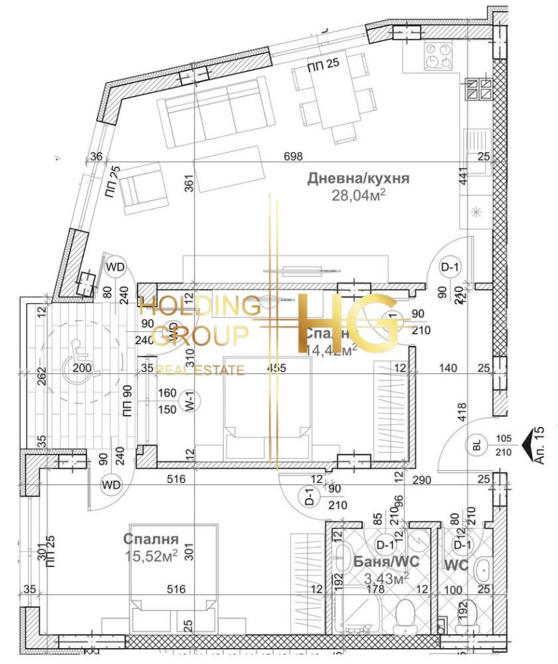 Продава 3-СТАЕН, гр. Варна, Изгрев, снимка 1 - Aпартаменти - 47625390