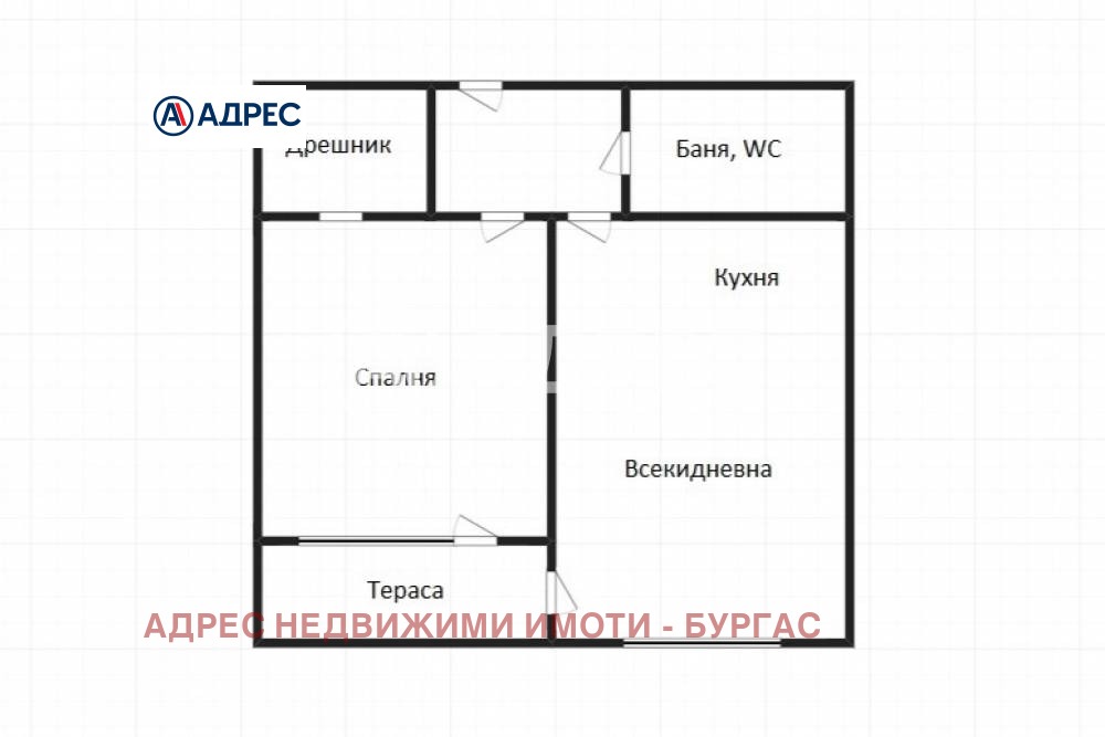 Продава 2-СТАЕН, гр. Бургас, Славейков, снимка 4 - Апартаменти - 54841653