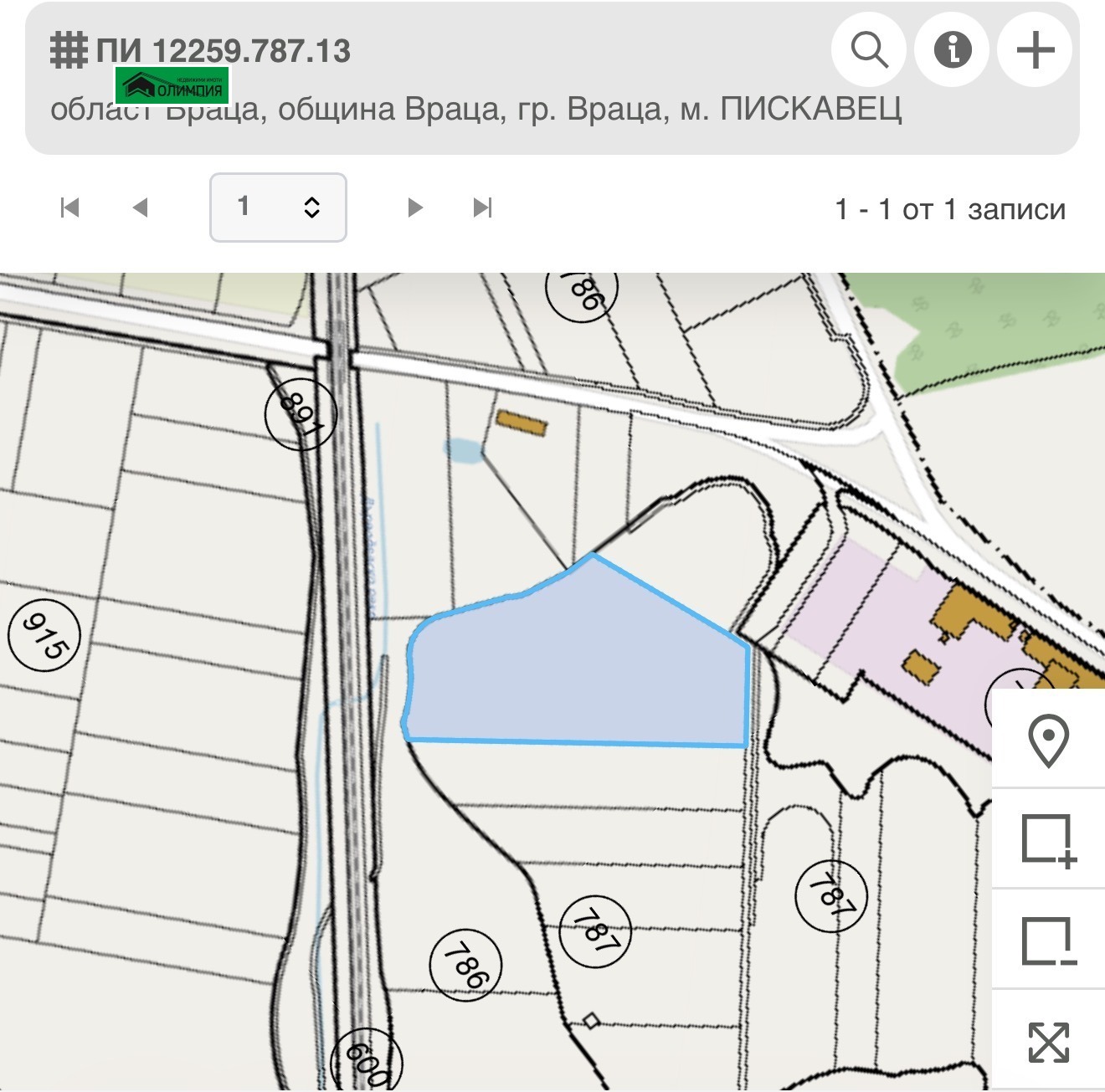 Продава ПАРЦЕЛ, гр. Враца, Промишлена зона - Изток