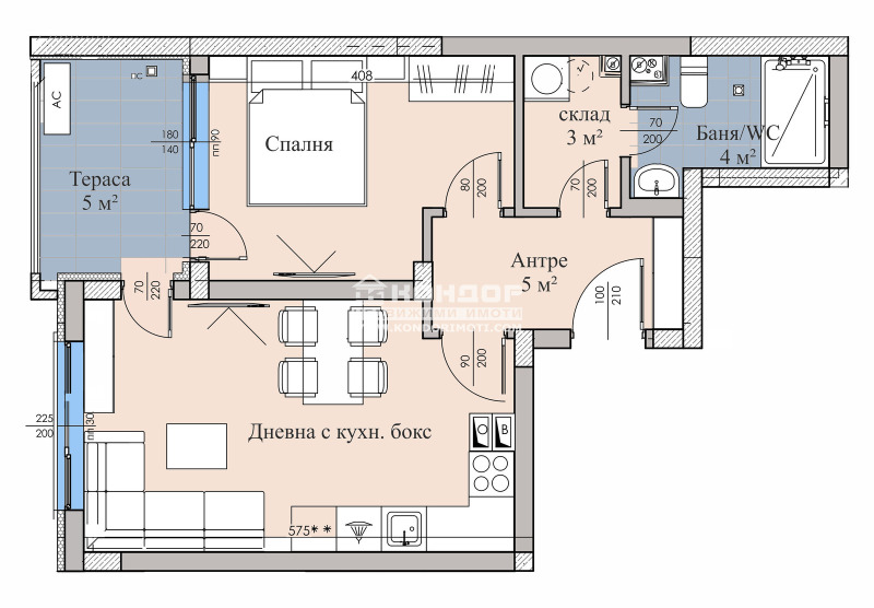 Zu verkaufen  1 Schlafzimmer Plowdiw , Wastanitscheski , 73 qm | 15884610 - Bild [2]