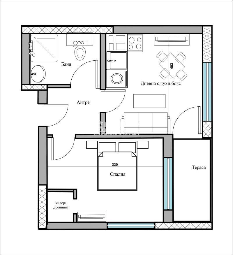 En venta  1 dormitorio Plovdiv , Vastanicheski , 48 metros cuadrados | 90718489 - imagen [4]