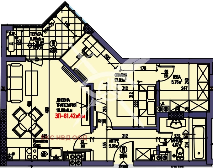 Продава 2-СТАЕН, гр. Пловдив, Христо Смирненски, снимка 1 - Aпартаменти - 48593920