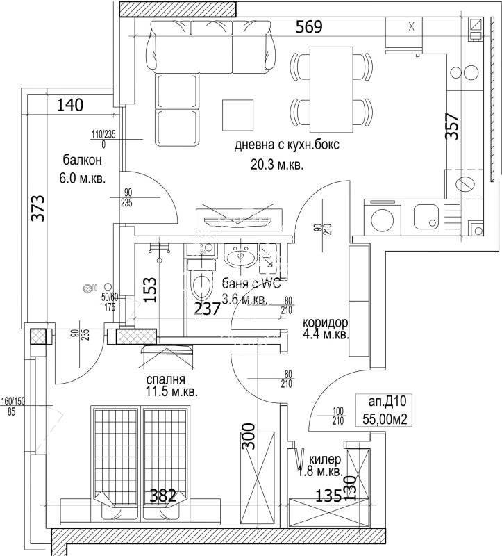Продава  2-стаен град Варна , Кайсиева градина , 65 кв.м | 45120471 - изображение [2]