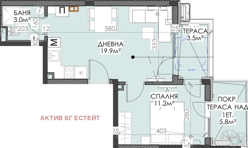 In vendita  1 camera da letto Burgas , Sarafovo , 63 mq | 64112462 - Immagine [6]