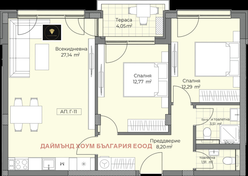 Продава 3-СТАЕН, гр. Пловдив, Остромила, снимка 2 - Aпартаменти - 48363533