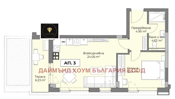 Продава 2-СТАЕН, гр. Пловдив, Христо Смирненски, снимка 3 - Aпартаменти - 48754301