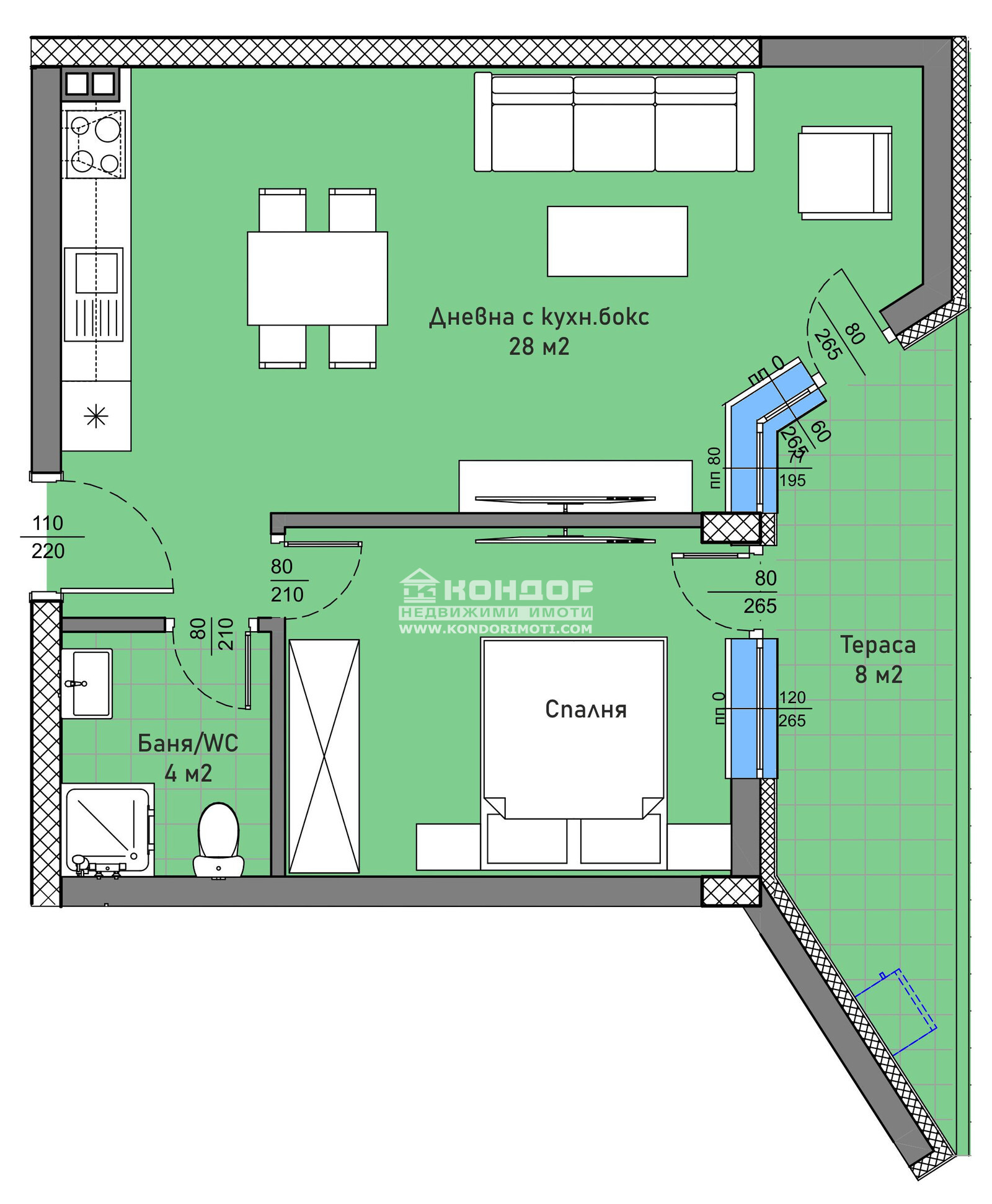 Продава 2-СТАЕН, гр. Пловдив, Христо Смирненски, снимка 2 - Апартаменти - 52384038