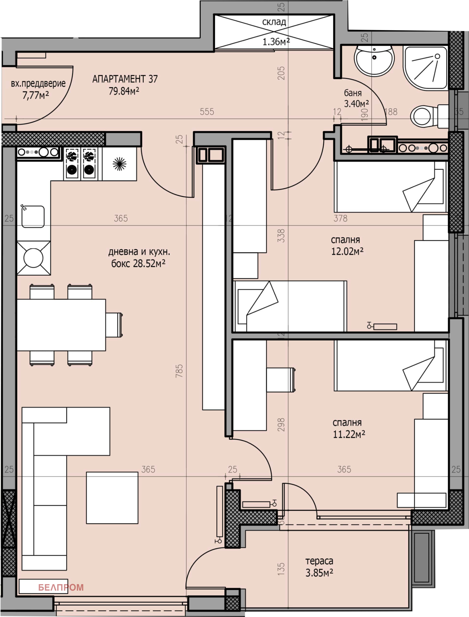 Продава 3-СТАЕН, гр. София, Студентски град, снимка 2 - Апартаменти - 53236250