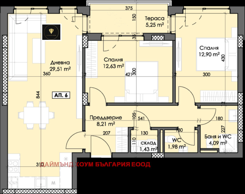 Zu verkaufen  2 Schlafzimmer Plowdiw , Trakija , 107 qm | 58162974 - Bild [2]