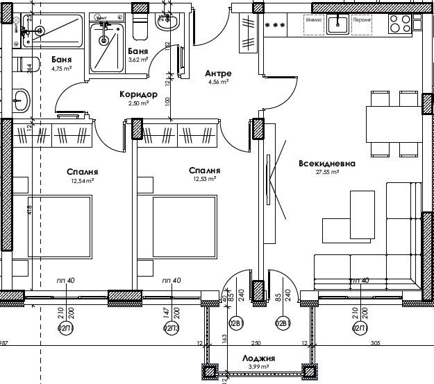 Продава 3-СТАЕН, гр. Пловдив, Прослав, снимка 3 - Апартаменти - 53383905