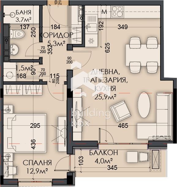 Продава 2-СТАЕН, гр. Варна, Виница, снимка 2 - Апартаменти - 52225862