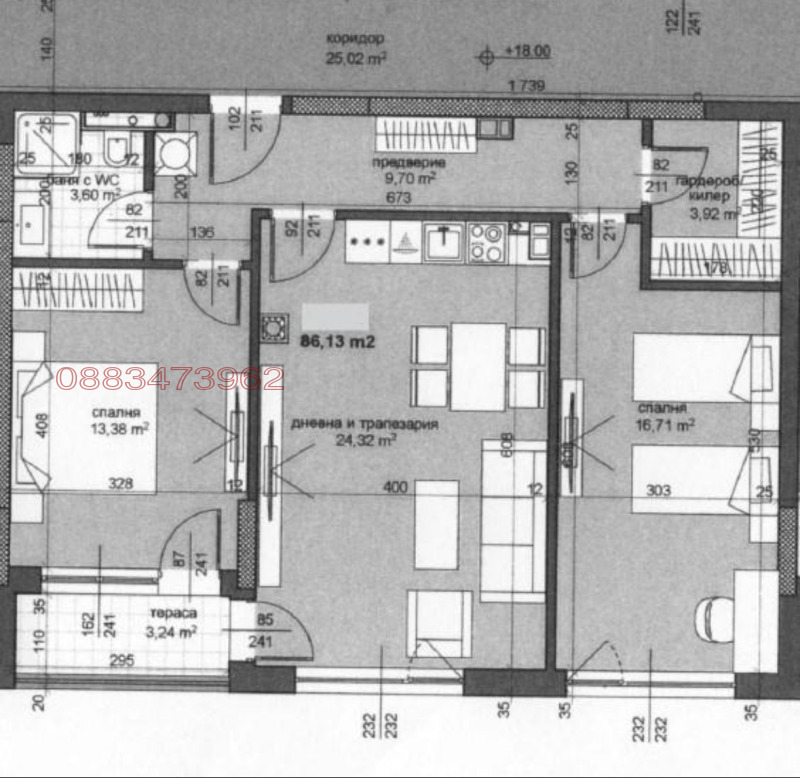 Продава  3-стаен град Пловдив , Тракия , 100 кв.м | 37136772 - изображение [2]