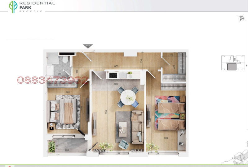Продава  3-стаен град Пловдив , Тракия , 100 кв.м | 37136772 - изображение [3]