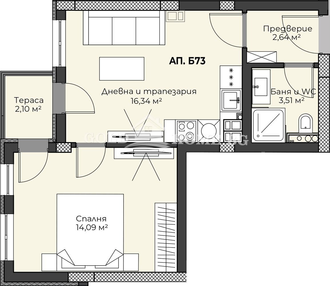 Продава 2-СТАЕН, гр. Пловдив, Христо Смирненски, снимка 2 - Апартаменти - 52639729