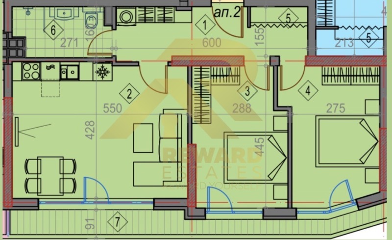 Продава 3-СТАЕН, гр. София, Кръстова вада, снимка 4 - Апартаменти - 53031365