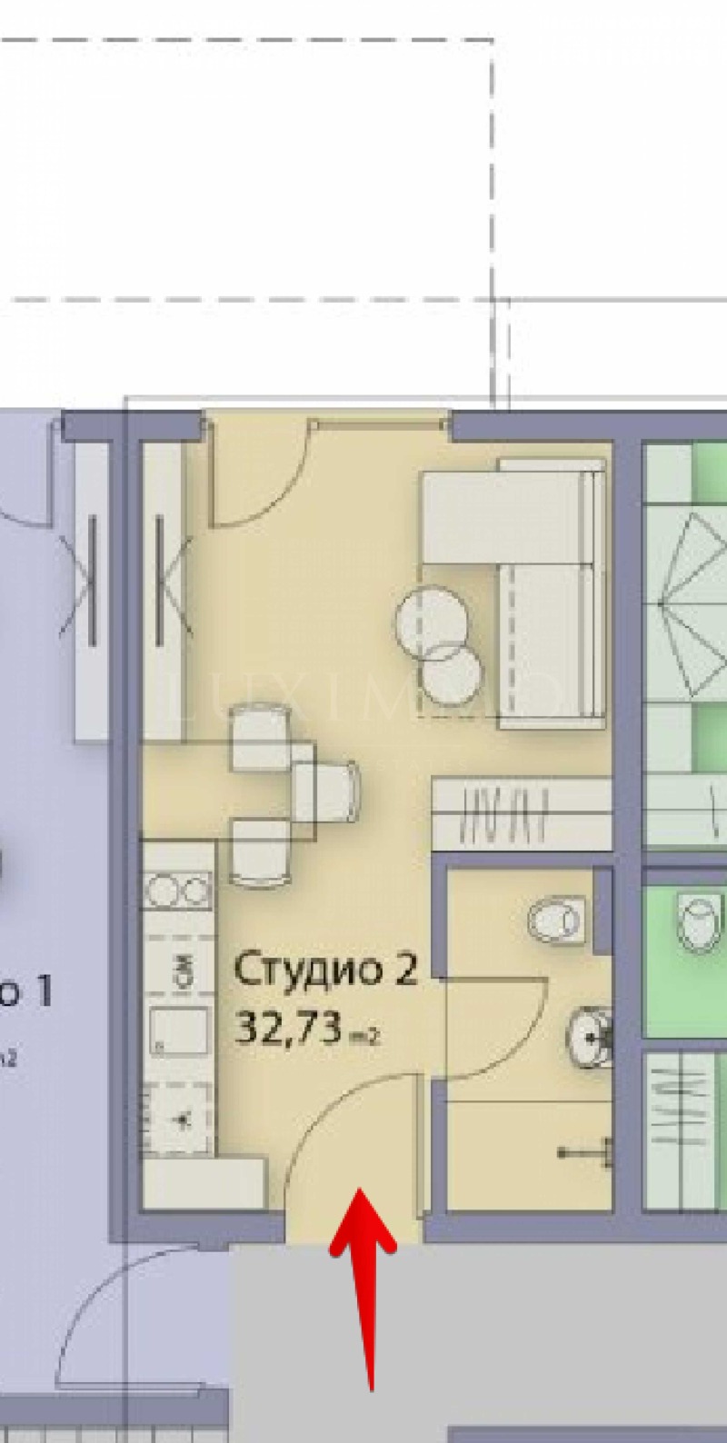 In vendita  Studio regione Burgas , Sozopol , 37 mq | 73374807 - Immagine [2]