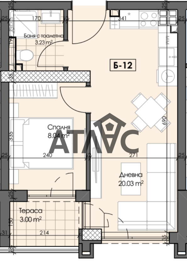 Продава 2-СТАЕН, гр. Пловдив, Гагарин, снимка 1 - Aпартаменти - 49360649