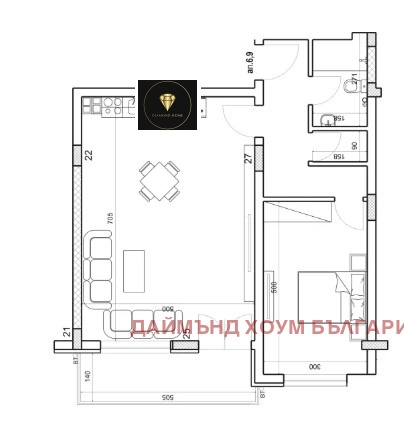 Till salu  1 sovrum Plovdiv , Mladejki Halm , 90 kvm | 95683207 - bild [2]