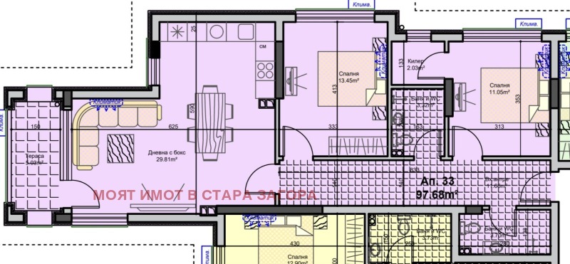 Satılık  2 yatak odası Stara Zagora , Industrialna zona - zapad , 119 metrekare | 97706422 - görüntü [10]