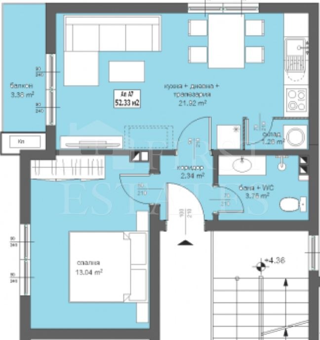 Zu verkaufen  1 Schlafzimmer Sofia , Simeonowo , 65 qm | 23717818 - Bild [8]