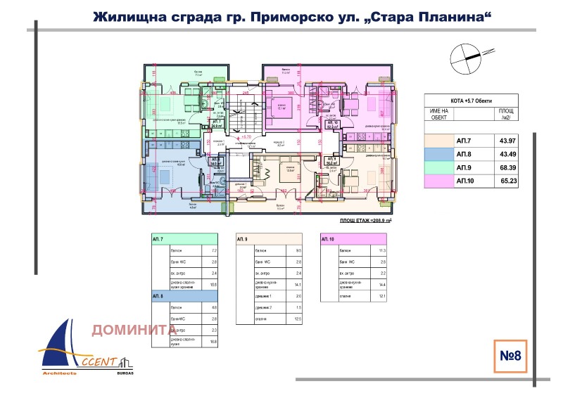 Продава 2-СТАЕН, гр. Приморско, област Бургас, снимка 6 - Aпартаменти - 48947329