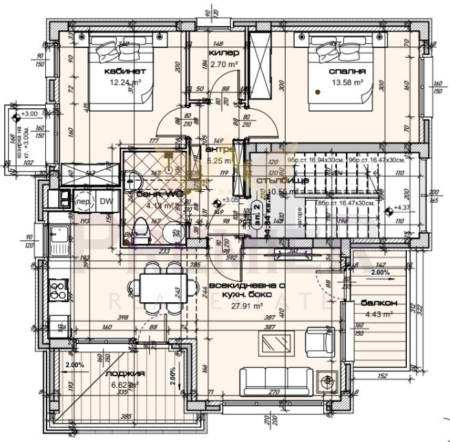 Satılık  2 yatak odası Varna , m-t Dolna Traka , 107 metrekare | 44762669 - görüntü [3]