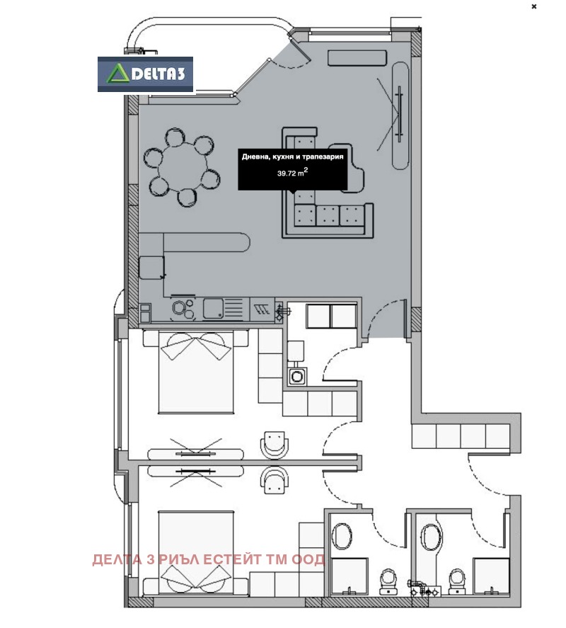 Продава 3-СТАЕН, гр. София, Малинова долина, снимка 2 - Aпартаменти - 48251831